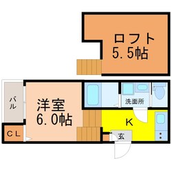 栄生駅 徒歩4分 1階の物件間取画像